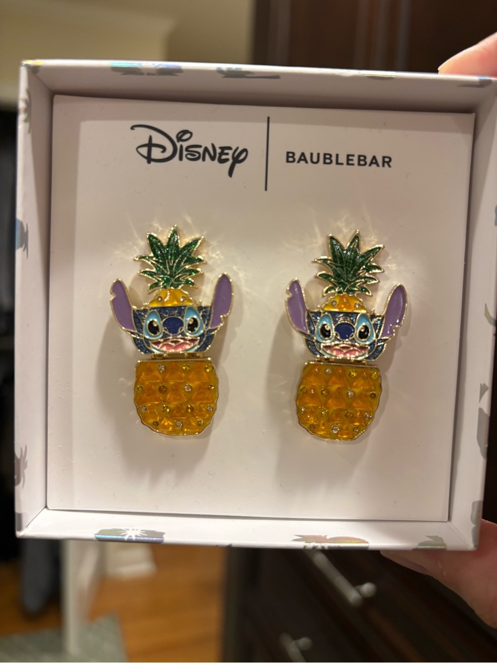 Disney BaubleBar Stitch Earrings - Yellow & Green